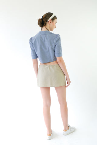 Dorothy Checkered Crop Top